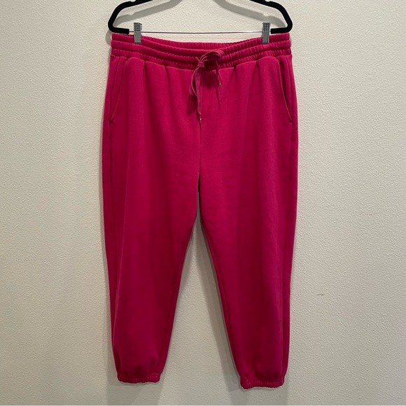 Fabletics Very Soft Raspberry Pink Jogger Sweatpants - Picture 1 of 7